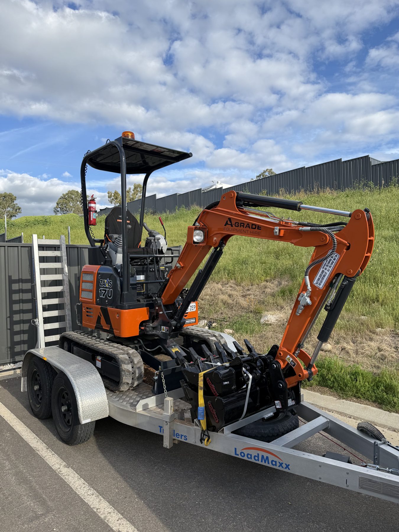 A-Grade equipment being delivered on site in Adelaide at golden hour