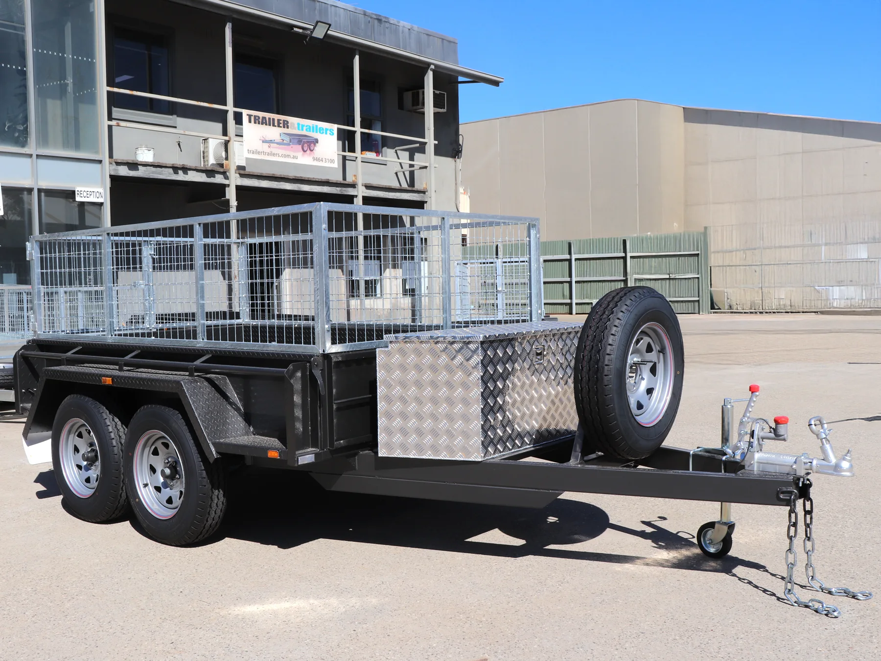 8x5 Tandem Box Trailer
